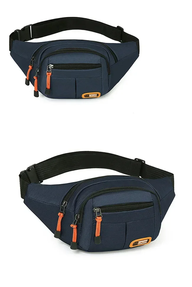 Men Women Oxford Waterproof Mobile Waist Bag Unisex Multifunctional Large Capacity Fanny Pack Wear-resistant Para Hombre 2024