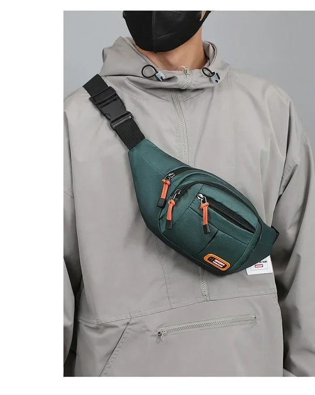 Men Women Oxford Waterproof Mobile Waist Bag Unisex Multifunctional Large Capacity Fanny Pack Wear-resistant Para Hombre 2024