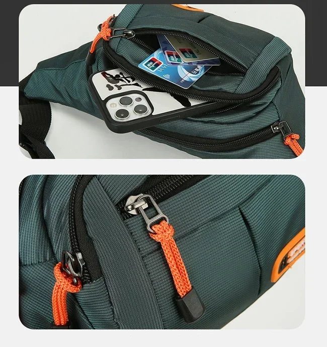 Men Women Oxford Waterproof Mobile Waist Bag Unisex Multifunctional Large Capacity Fanny Pack Wear-resistant Para Hombre 2024