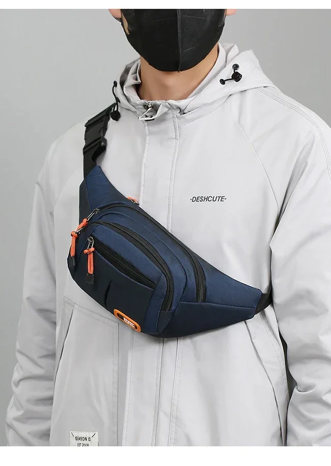 Men Women Oxford Waterproof Mobile Waist Bag Unisex Multifunctional Large Capacity Fanny Pack Wear-resistant Para Hombre 2024