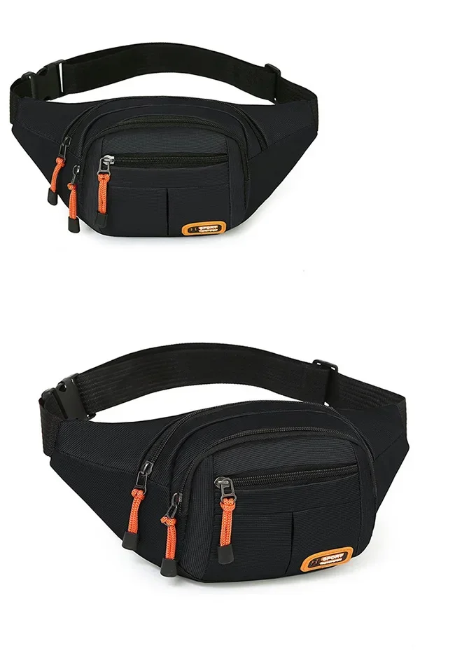 Men Women Oxford Waterproof Mobile Waist Bag Unisex Multifunctional Large Capacity Fanny Pack Wear-resistant Para Hombre 2024