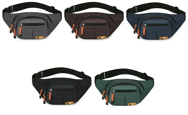 Men Women Oxford Waterproof Mobile Waist Bag Unisex Multifunctional Large Capacity Fanny Pack Wear-resistant Para Hombre 2024