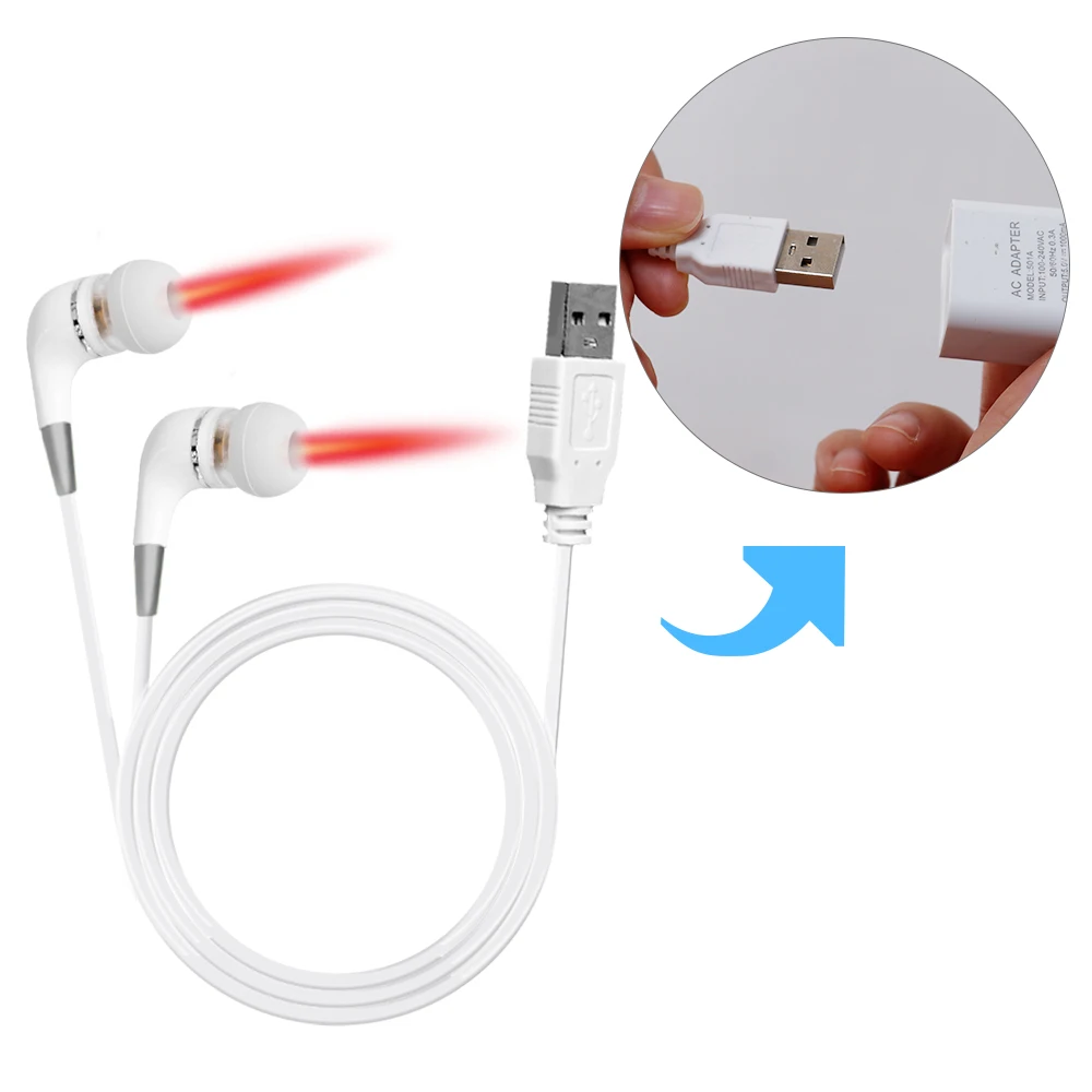 650nm LLLT Laser Therapy Rhinitis Sinusitis Tinnitus Ear Irradiation Laser Physiotherapy Earplug Otitis Media Deafness Treatment