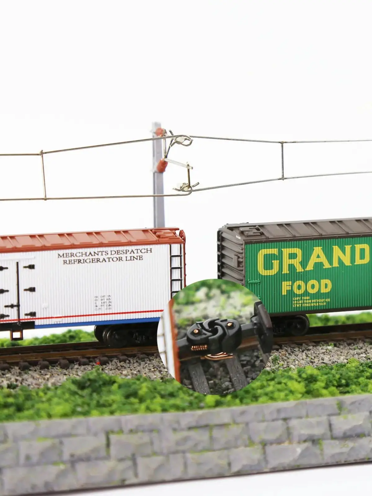 Evemodel 12pcs N Scale 1:160 Knuckle Couplers with Spring Railway Coupling