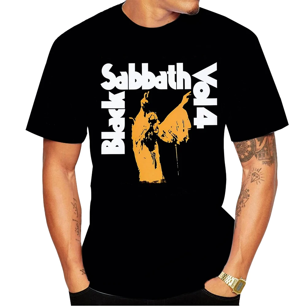Summer fashion hot street hip-hop 3D printing trend cool black casual cool T-shirt