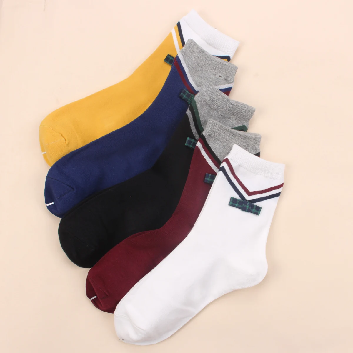 5 Pairs/Set Funny Socks Women Cute Middle Tube Socks Aesthetic Fun Socks Kawaii Cartoon Spring Summer Crew Socks