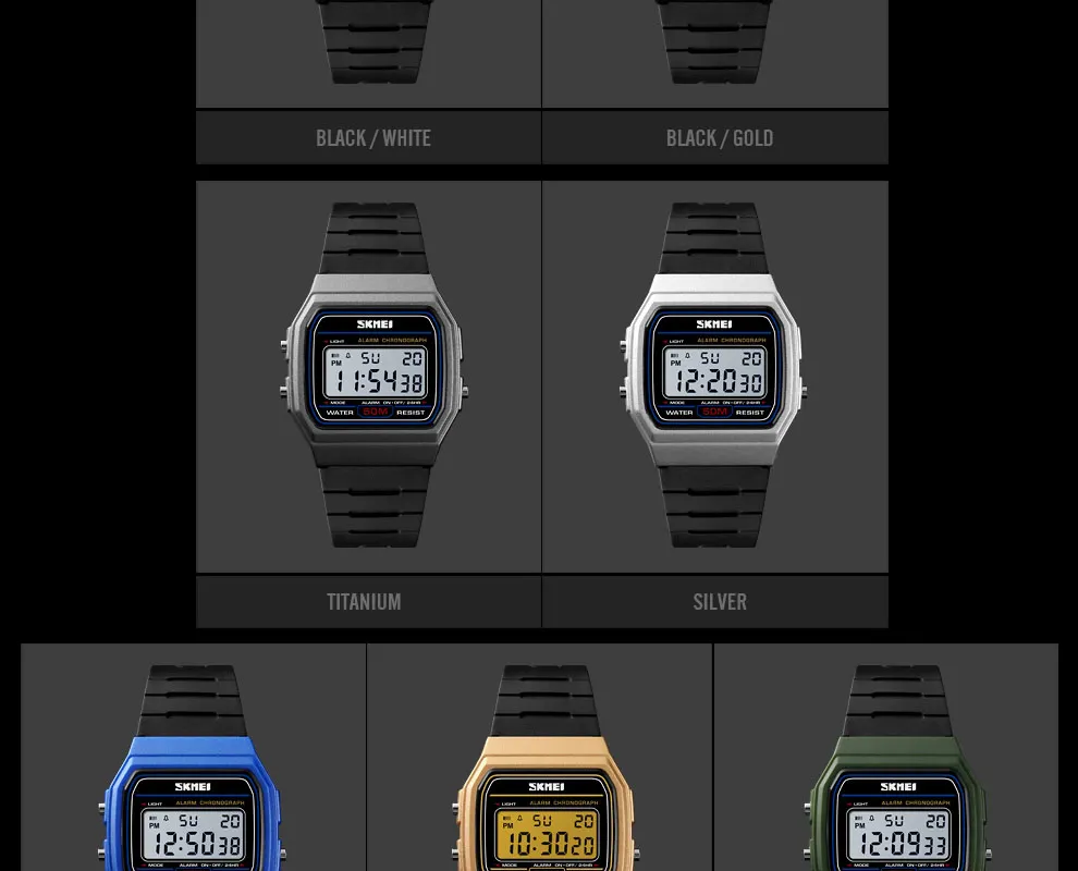 SKMEI 1412 Fashion Women Digital Watch Waterproof Display Date Week Female Wristwatch Sports Couple Watches Relogio Feminino