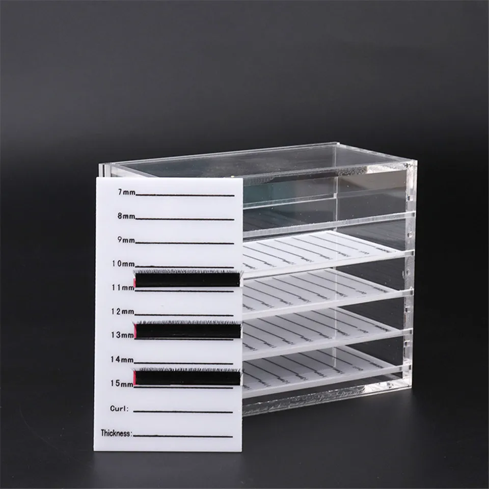 False Eyelash Storage Box Eyelash Organizer Pallet Lash Glue Display Pad Lash Stand Holder Grafted Eyelash Extension Makeup Tool