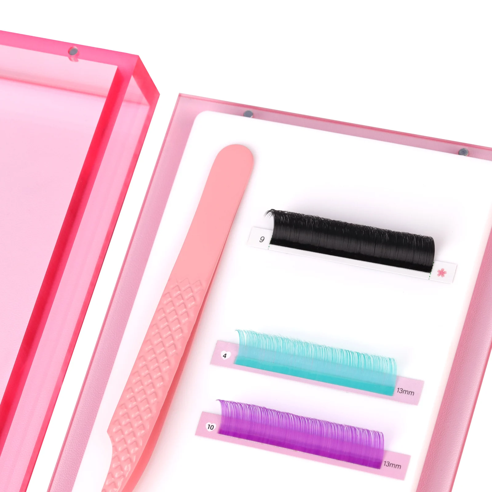 False Eyelash Storage Box Eyelash Organizer Pallet Lash Glue Display Pad Lash Stand Holder Grafted Eyelash Extension Makeup Tool
