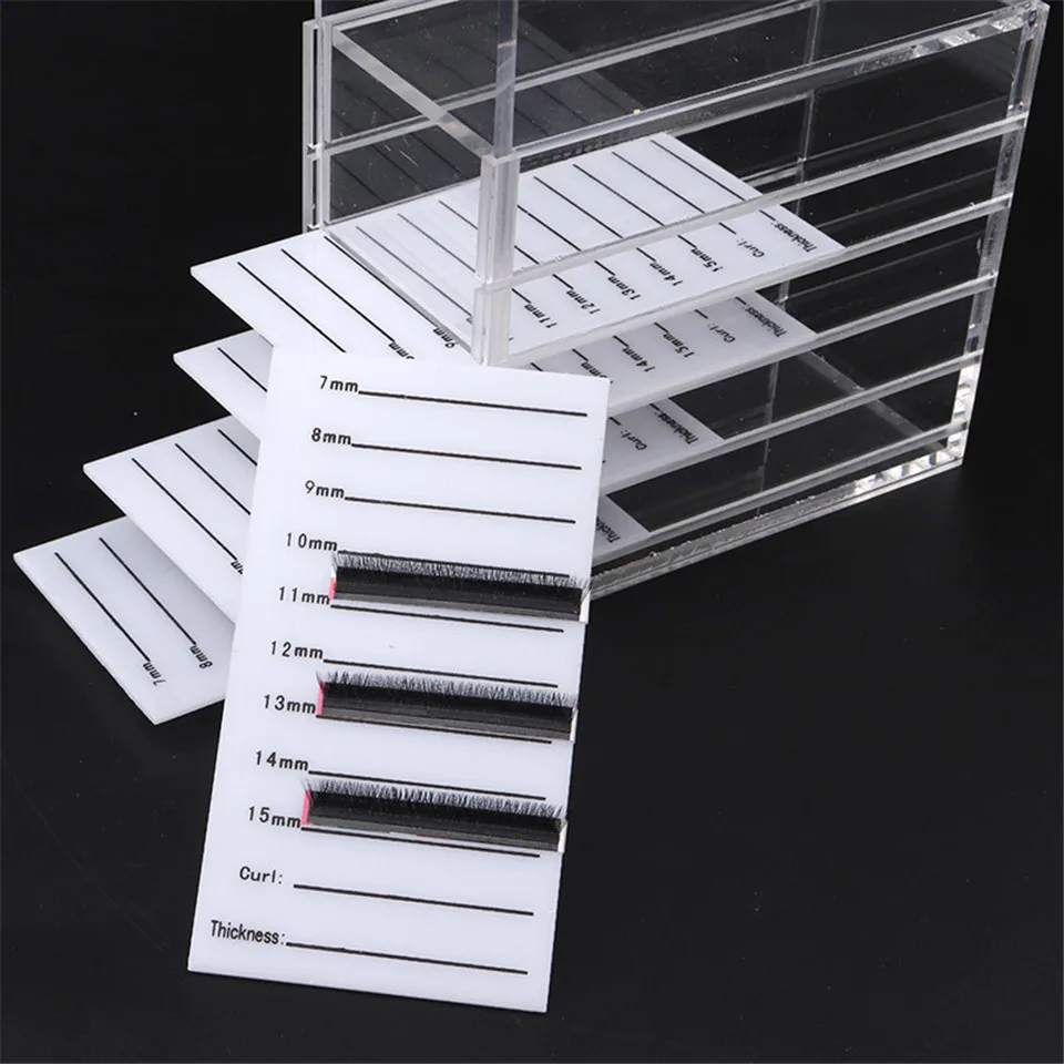False Eyelash Storage Box Eyelash Organizer Pallet Lash Glue Display Pad Lash Stand Holder Grafted Eyelash Extension Makeup Tool