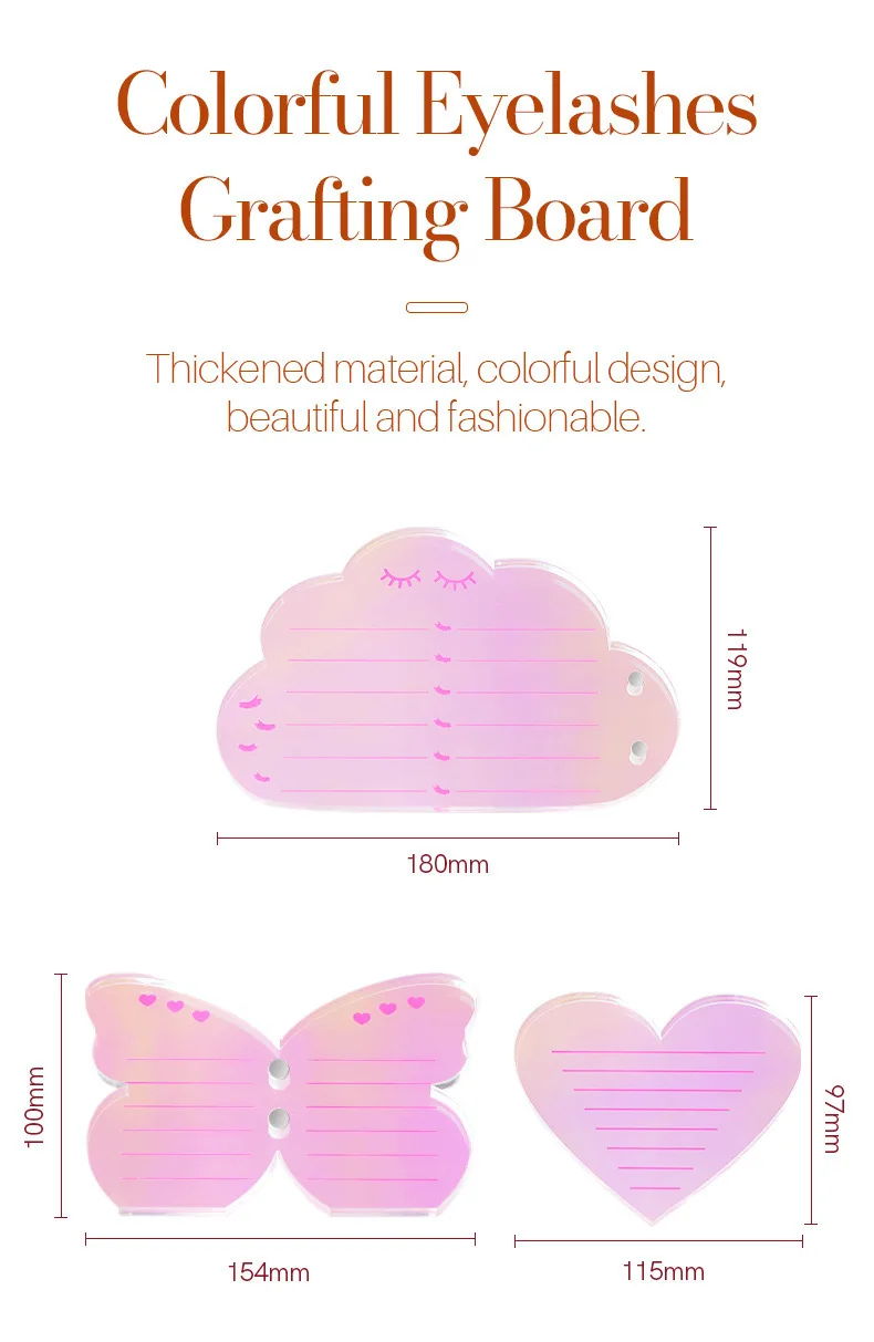False Eyelash Storage Box Eyelash Organizer Pallet Lash Glue Display Pad Lash Stand Holder Grafted Eyelash Extension Makeup Tool