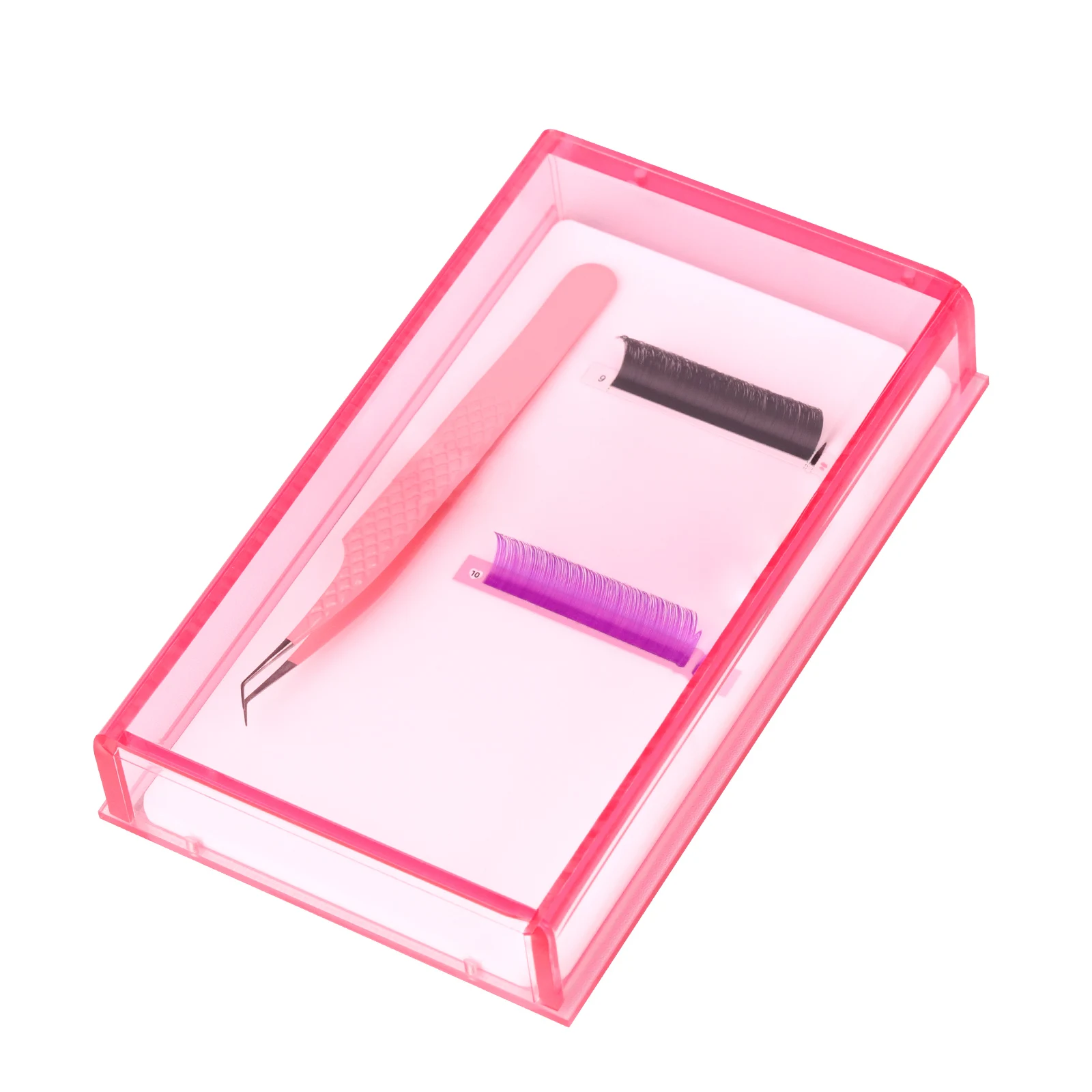 False Eyelash Storage Box Eyelash Organizer Pallet Lash Glue Display Pad Lash Stand Holder Grafted Eyelash Extension Makeup Tool