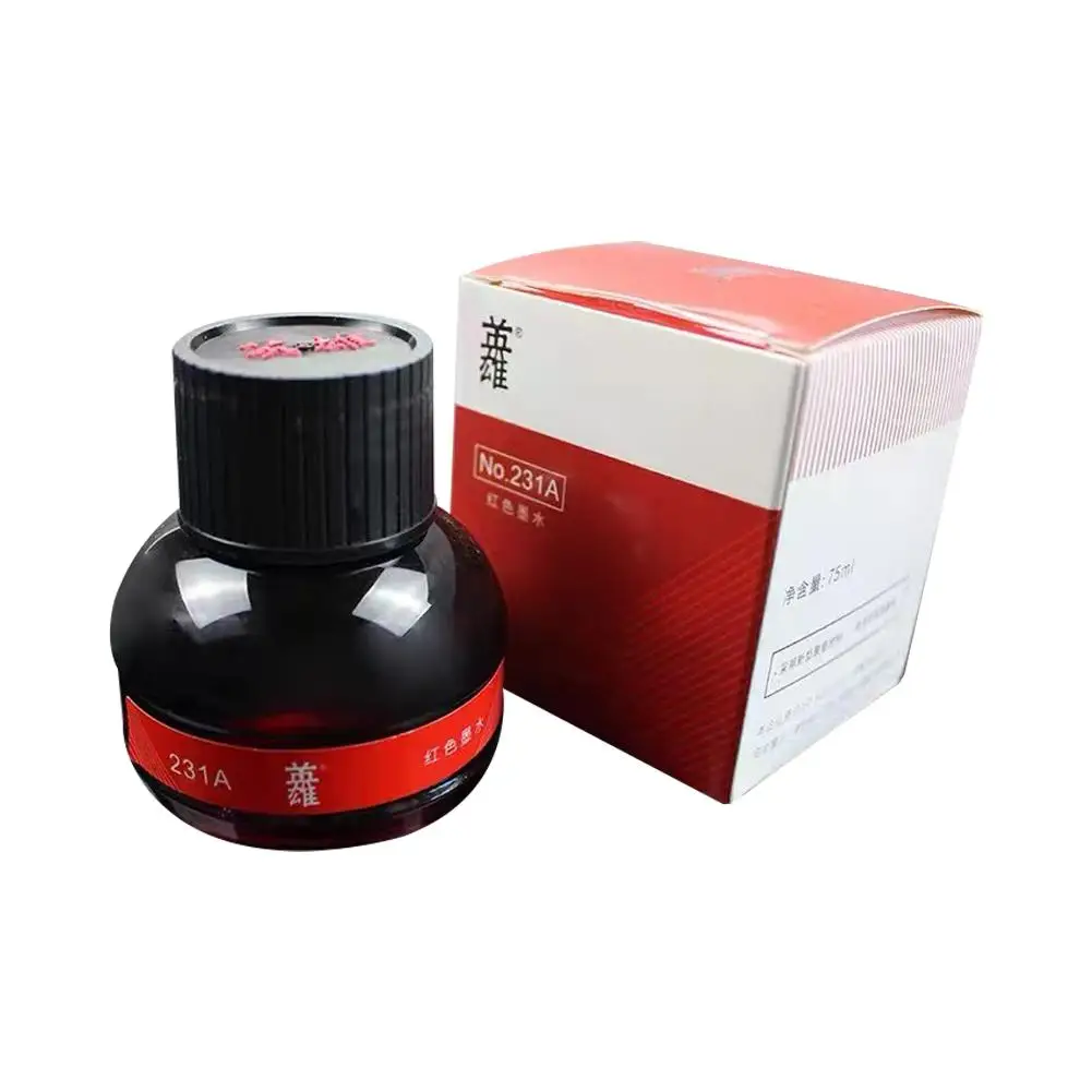 1 Bottle YingXiong Black 70ml Fountain Pen Ink Refilling Pen Ink Fountain Inks Quality Calligraphy Writing High Stationery