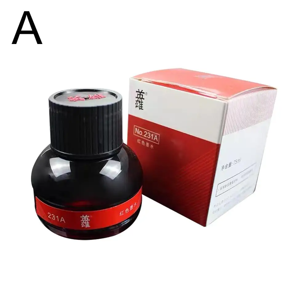 1 Bottle YingXiong Black 70ml Fountain Pen Ink Refilling Pen Ink Fountain Inks Quality Calligraphy Writing High Stationery