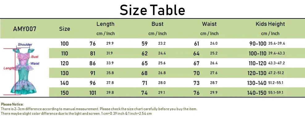 Mermaid Birthday Party Dress Summer Girl Mermaid Costume Carnival Anime Cosplay Outfits 2-10 Yrs Kids Fantasy Disguise Prom Gown