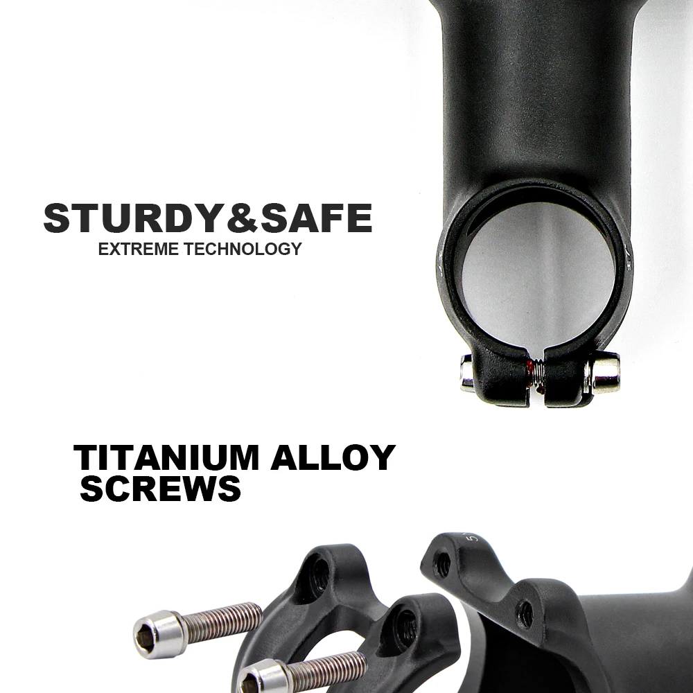 UNO Ultralight Bike Stem 7 17 Degree MTB Mountain Road Bicycle Stem 31.8mm 60/70/80/90/100/110/120/130mm Bicycle Kalloy Parts