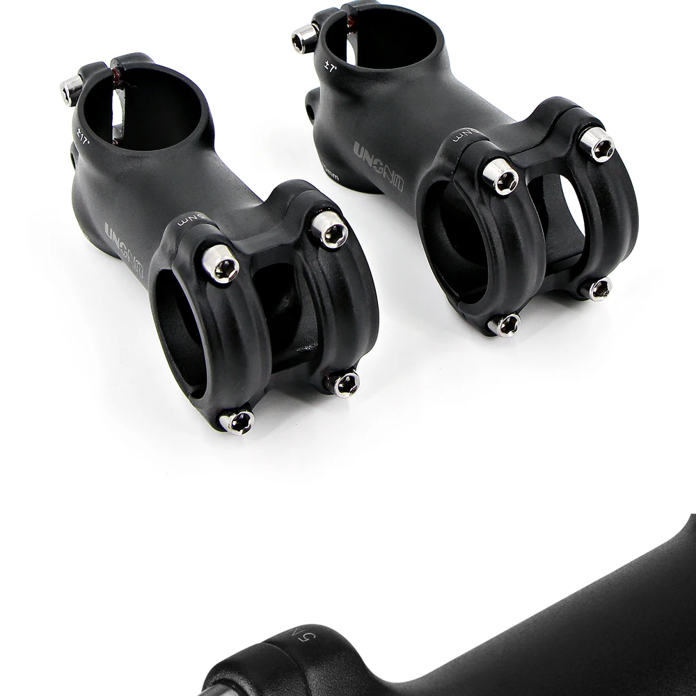 UNO Ultralight Bike Stem 7 17 Degree MTB Mountain Road Bicycle Stem 31.8mm 60/70/80/90/100/110/120/130mm Bicycle Kalloy Parts
