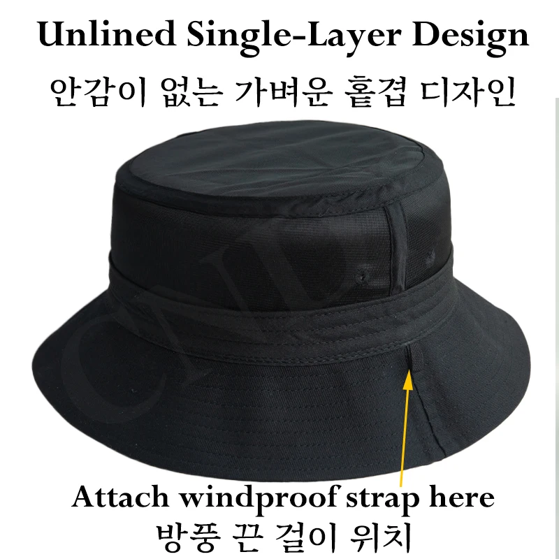 Big Head Bucket Hat 60-63cm Large Size Men Chin Strap UPF50+ Cotton Summer Sun Hat Windproof Fishing Outdoor Cap Women Frenchbob