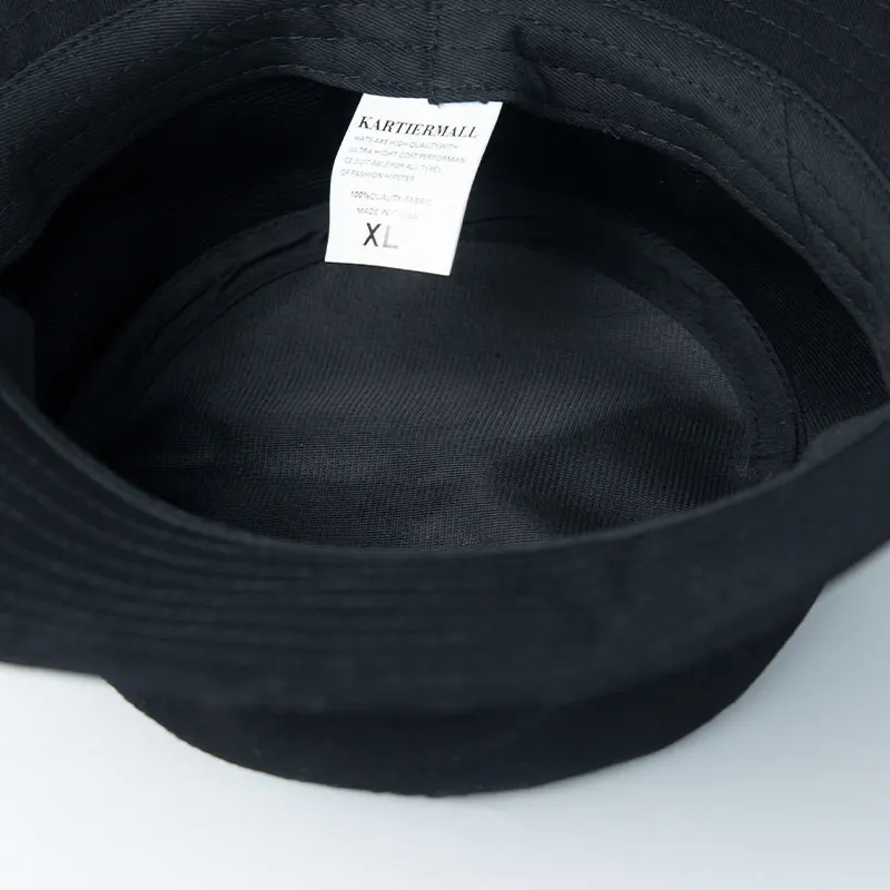 Big Head Bucket Hat 60-63cm Large Size Men Chin Strap UPF50+ Cotton Summer Sun Hat Windproof Fishing Outdoor Cap Women Frenchbob