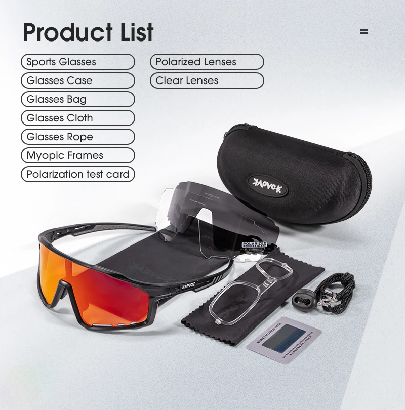 Kapvoe Cycling Glasses MTB Riding Running Sunglasses UV400 Skiing Fishing Climbing Goggles Man Woman Bike Bicycle Eyewear