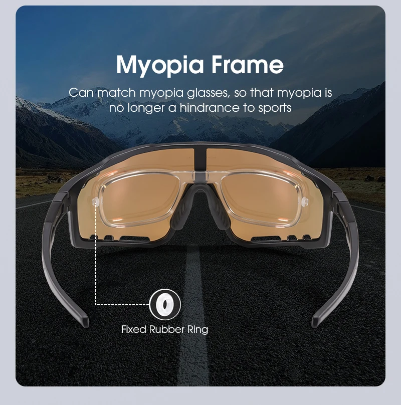 Kapvoe Cycling Glasses MTB Riding Running Sunglasses UV400 Skiing Fishing Climbing Goggles Man Woman Bike Bicycle Eyewear