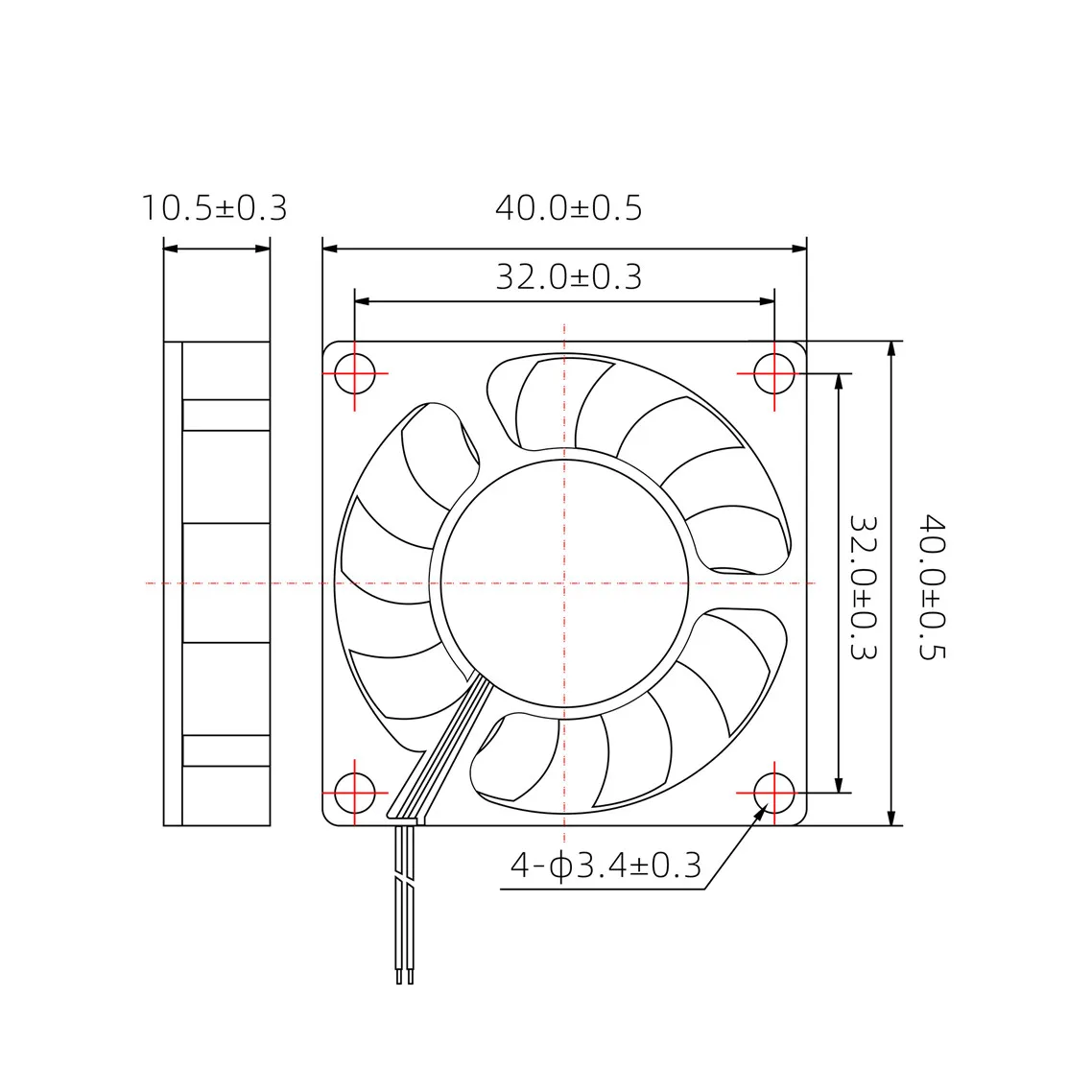 3010/4010/5015/5010/ DC Cooling Fan Centrifugal Blower Fan 5V 12V / 24V Brushless 2-Wire Cooling Fan For 3D Printer Accessories