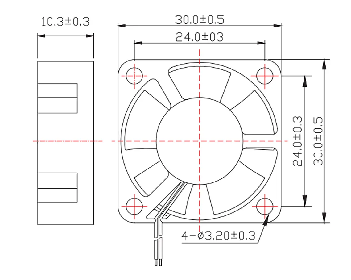 3010/4010/5015/5010/ DC Cooling Fan Centrifugal Blower Fan 5V 12V / 24V Brushless 2-Wire Cooling Fan For 3D Printer Accessories