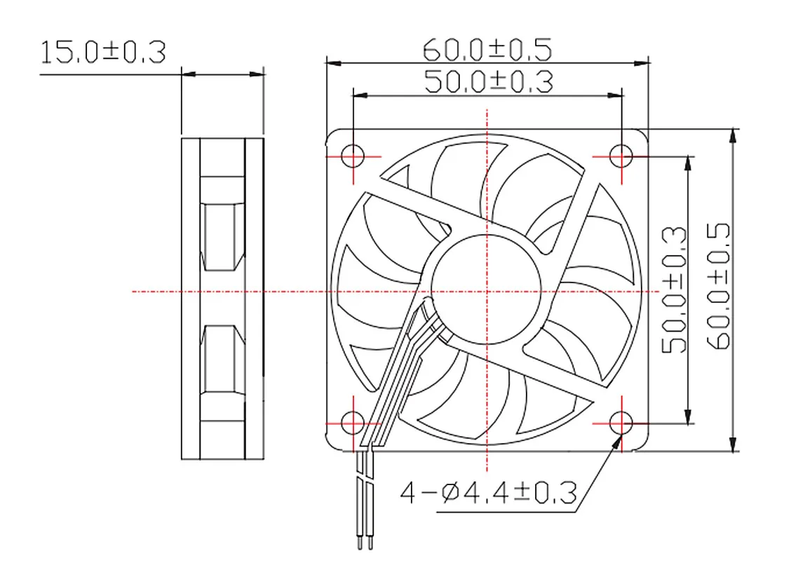 3010/4010/5015/5010/ DC Cooling Fan Centrifugal Blower Fan 5V 12V / 24V Brushless 2-Wire Cooling Fan For 3D Printer Accessories