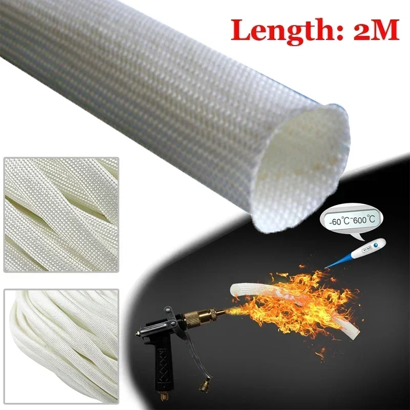 High Quality 22/24mm 2M Glass Fibre Exhaust Pipe Thermal Insulation Hose Cover For Webasto/Eberspacher Heater Exhaust Assembly