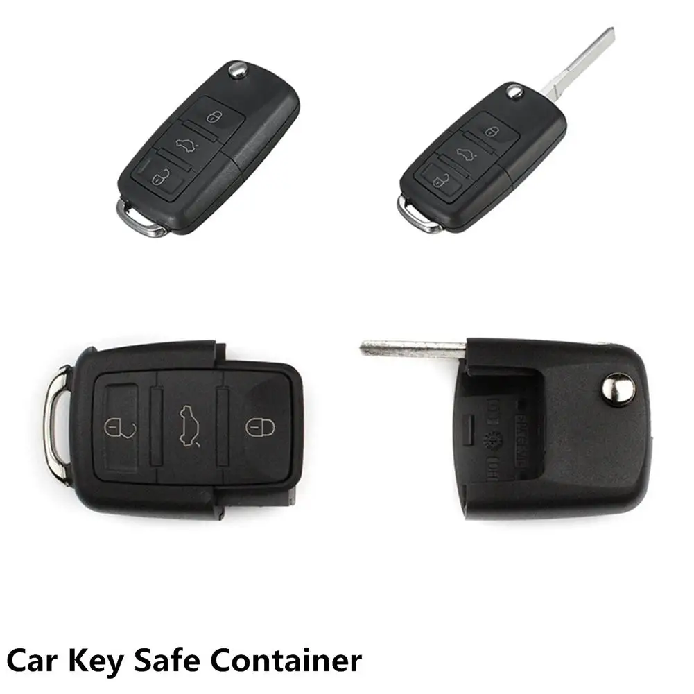 Fake Car Key Safe Hidden Secret Compartment Stash Box Discreet Decoy Car Key Fob to Hide and Store Money