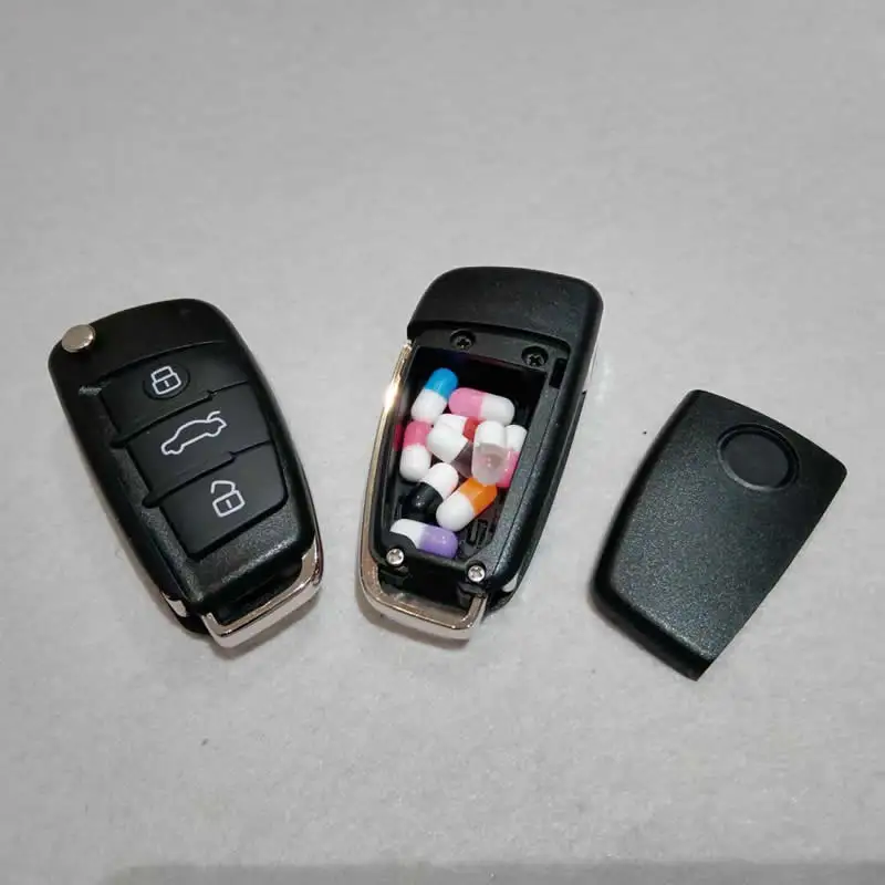 Fake Car Key Safe Hidden Secret Compartment Stash Box Discreet Decoy Car Key Fob to Hide and Store Money