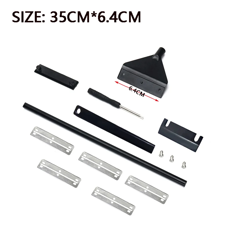 Aquarium Cleaning Tool Fish Tank Flat Sand Algae Removal Dual-Use Glass Algae Removal Scraper Household Cleaning Supplies Tool