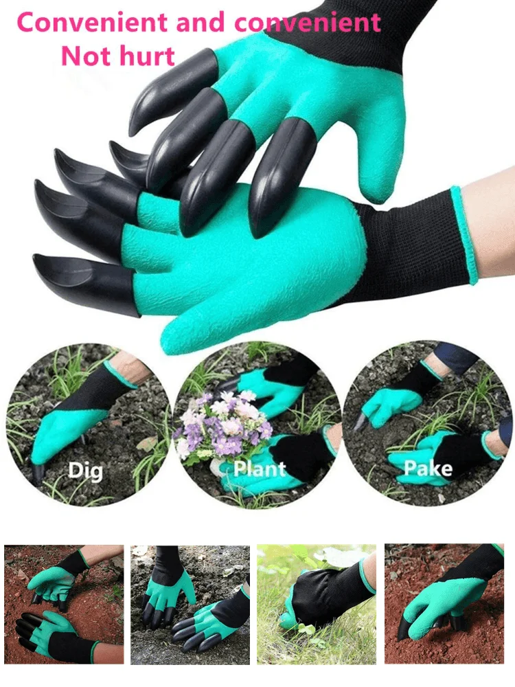 Digging Gloves, Gardening, Dipping, Labor , Claws, Vegetable Flower Planting And Grass Pull