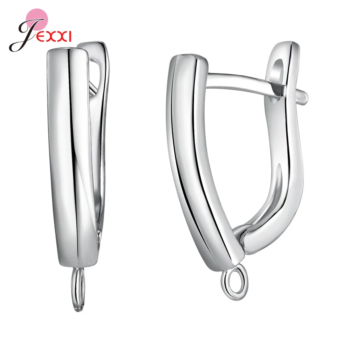 DIY Jewelry Marking 925 Sterling Silver Crystal Earrings Findings Clasps Hooks For Women Handmade Accessories Cheap Wholesale
