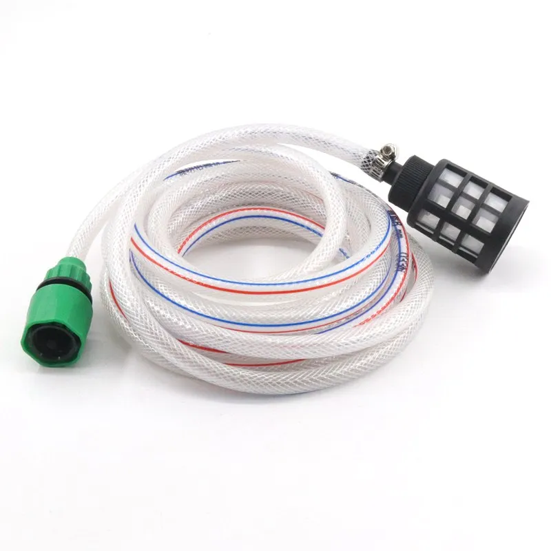 2~10M Household Portable Battery Washer Gun High Pressure Car Washing Machine Water Inlet Hose Filter Kit Suction Pipe Set