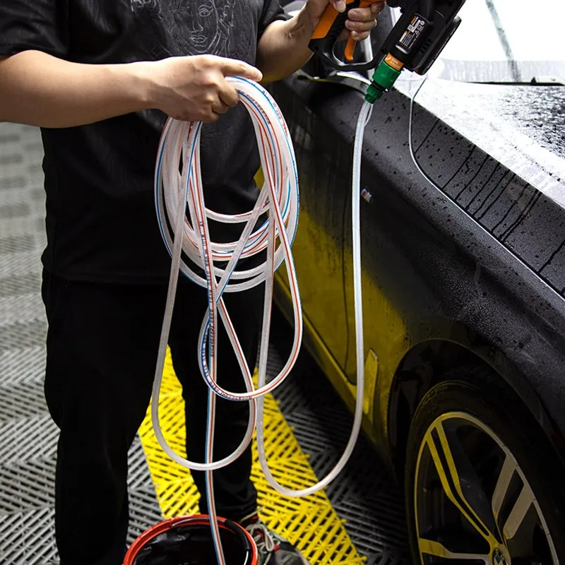 2~10M Household Portable Battery Washer Gun High Pressure Car Washing Machine Water Inlet Hose Filter Kit Suction Pipe Set