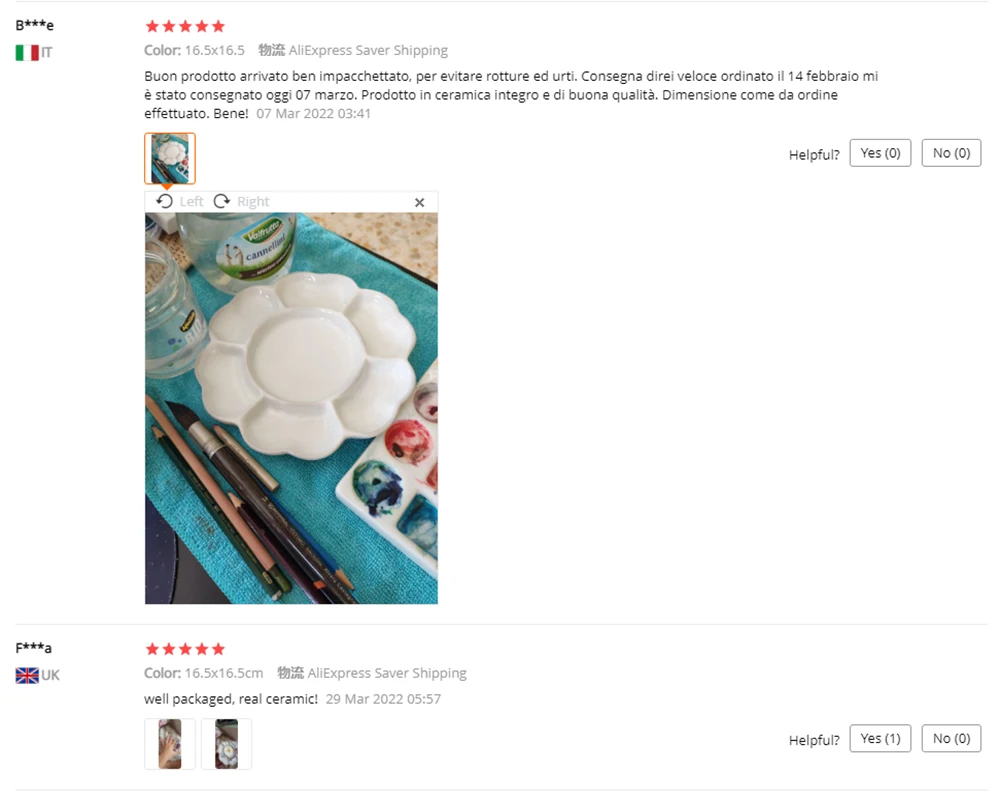 Jingdezhen Ceramic Palette Plum Blossom Pigment Gouache Watercolor Painting and Calligraphy Art Supplies