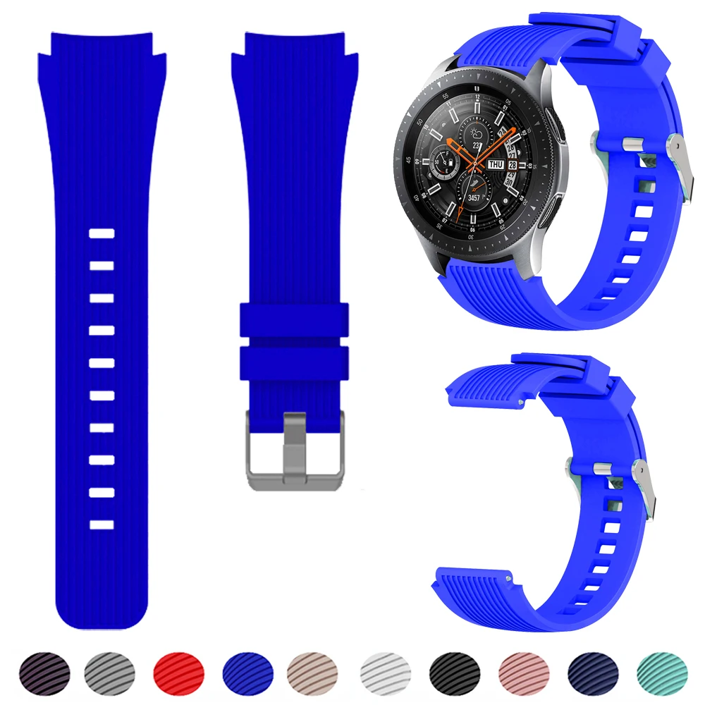 22mm Silicone Bands for Samsung Galaxy Watch 3 45mm/Gear S3 Classic/Frontier/Huawei Watch GT 2 3 Pro 46mm Amazfit GTR/Pace Strap