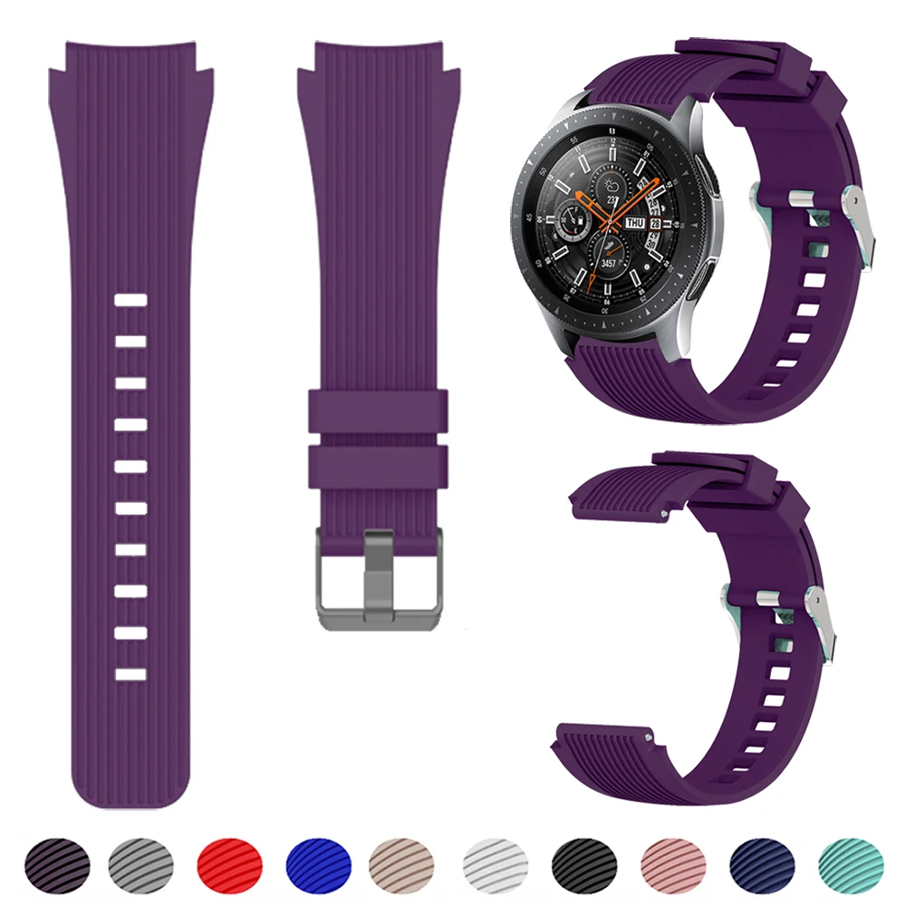 22mm Silicone Bands for Samsung Galaxy Watch 3 45mm/Gear S3 Classic/Frontier/Huawei Watch GT 2 3 Pro 46mm Amazfit GTR/Pace Strap