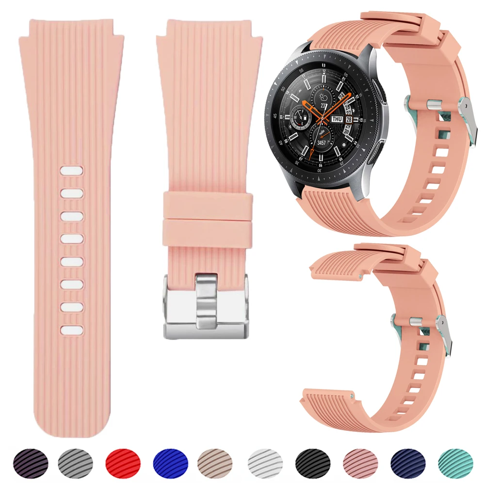 22mm Silicone Bands for Samsung Galaxy Watch 3 45mm/Gear S3 Classic/Frontier/Huawei Watch GT 2 3 Pro 46mm Amazfit GTR/Pace Strap