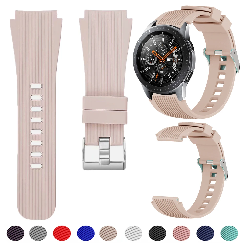 22mm Silicone Bands for Samsung Galaxy Watch 3 45mm/Gear S3 Classic/Frontier/Huawei Watch GT 2 3 Pro 46mm Amazfit GTR/Pace Strap