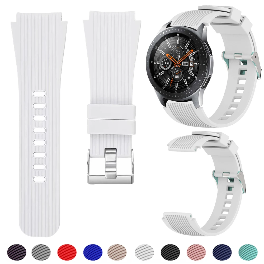 22mm Silicone Bands for Samsung Galaxy Watch 3 45mm/Gear S3 Classic/Frontier/Huawei Watch GT 2 3 Pro 46mm Amazfit GTR/Pace Strap