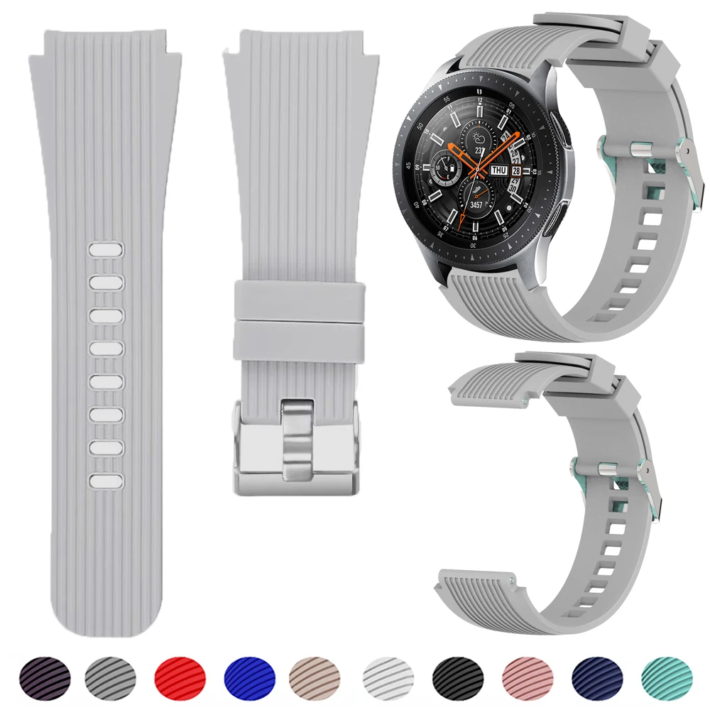 22mm Silicone Bands for Samsung Galaxy Watch 3 45mm/Gear S3 Classic/Frontier/Huawei Watch GT 2 3 Pro 46mm Amazfit GTR/Pace Strap