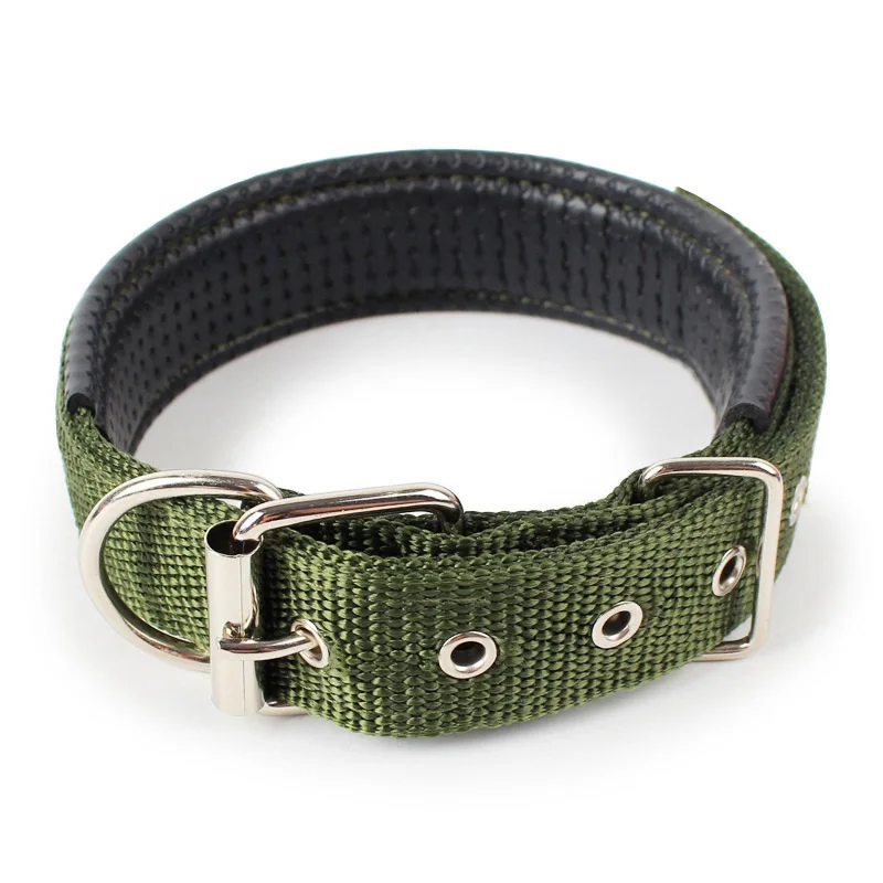 Pet Dog Colllar Soft Cotton Adjustable Collar For Dog Cat Accessories Small Large Dog Collars Golden Retriever Dulldog S-XL Size