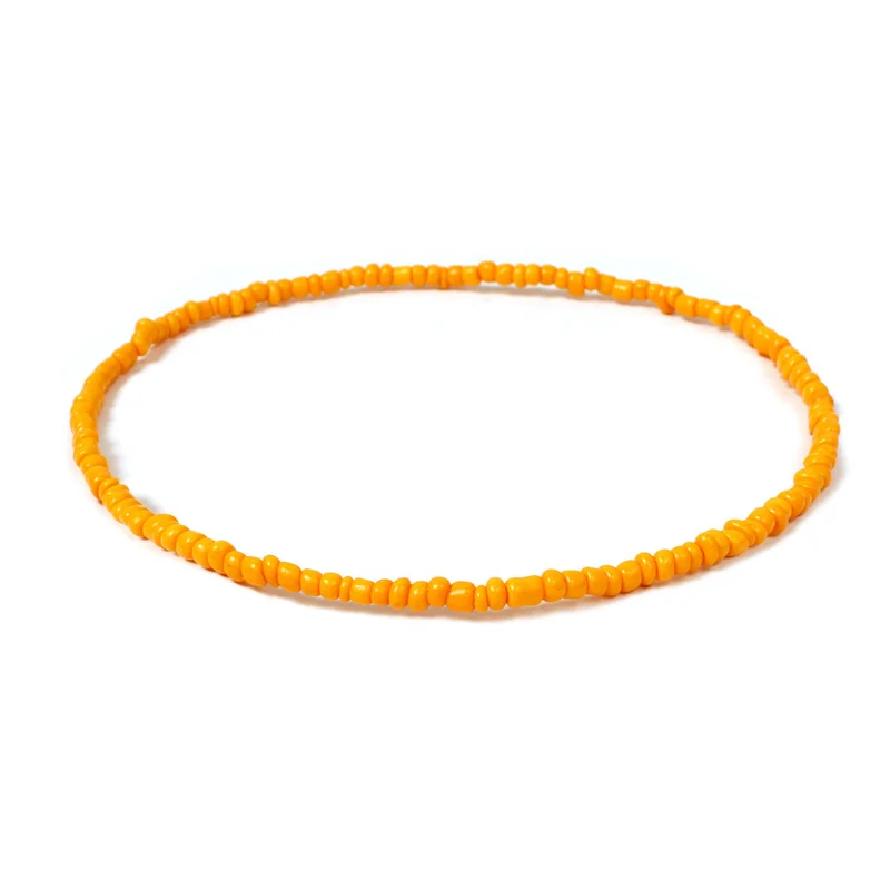 2025 Bohemia Style Beaded Necklace Multicolor Chokers Charm Necklaces Sweet Neck Chain Jewelry For Women Girls Wholesale