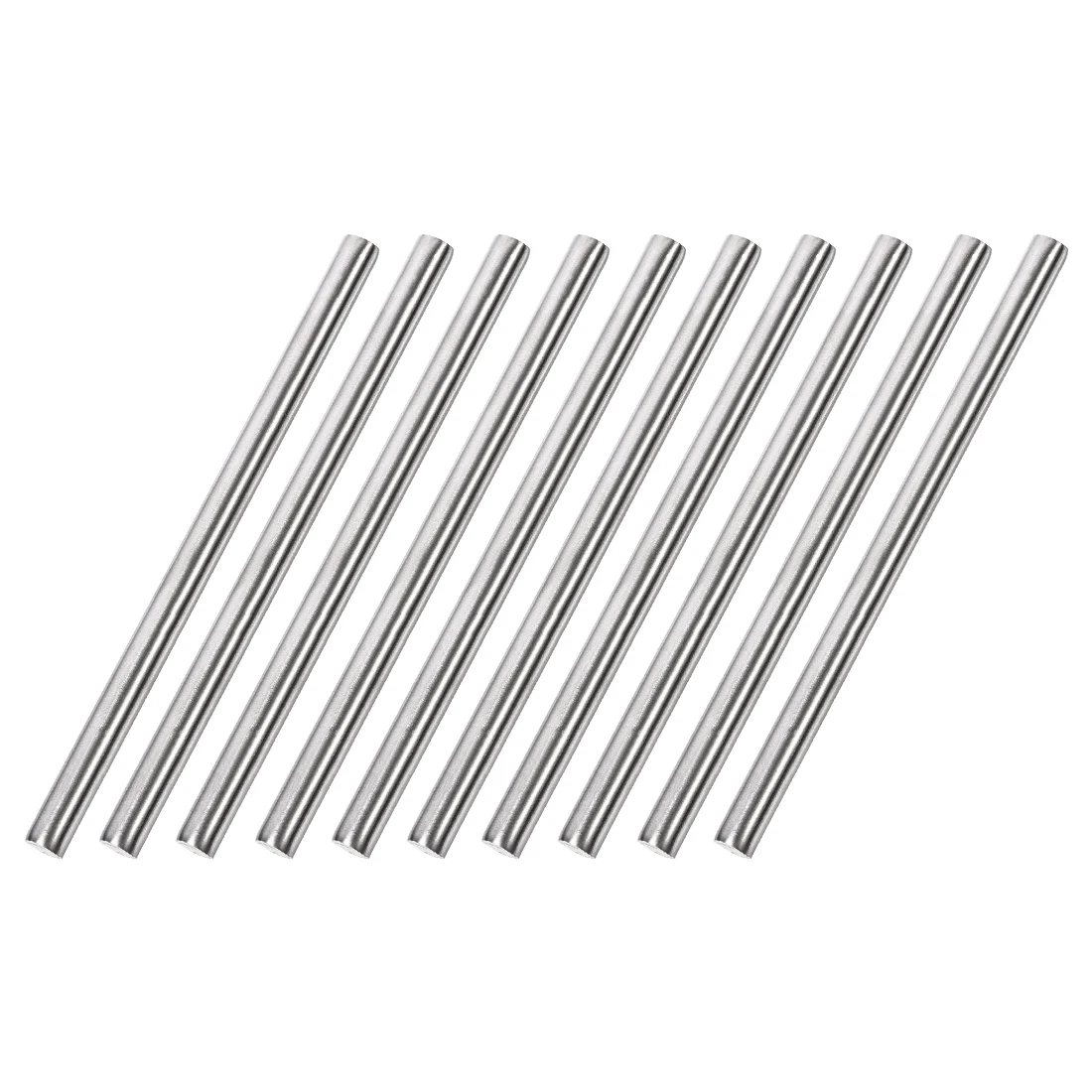 10Pcs 2.5/3/4/5/6mm Dia 304 Stainless Steel Rod Strong Rust-resistant Linear Shaft Solid Round Rod Bar for Motor Shaft Model Car