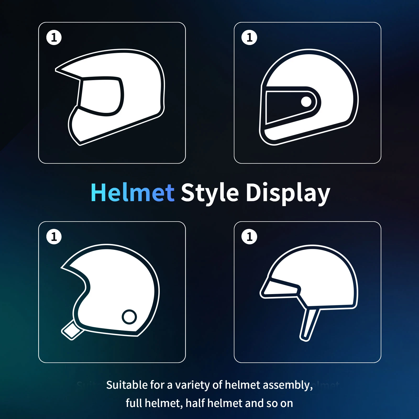 Fodsports FX7 Mesh Motorcycle Intercom Bluetooth Helmet Headset,Helmet Intercom,10 Riders 2000M,BT5.4,APP Connect.