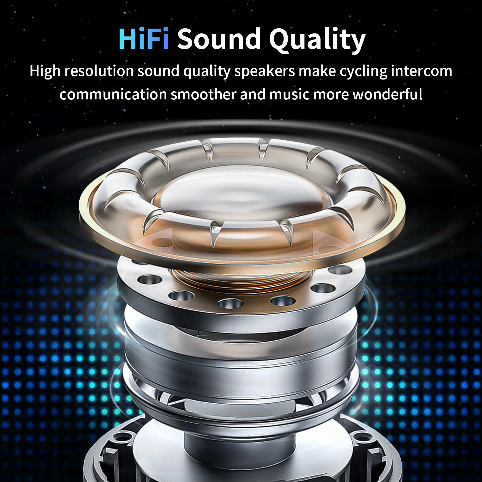 Fodsports FX7 Mesh Motorcycle Intercom Bluetooth Helmet Headset,Helmet Intercom,10 Riders 2000M,BT5.4,APP Connect.