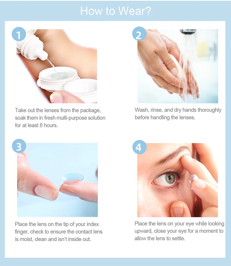 2Pieces Colored Contact Lenses Bueatiful Pupil Color Circle Lens Green Iris Prescription Yearly Natural Coloured Contacts