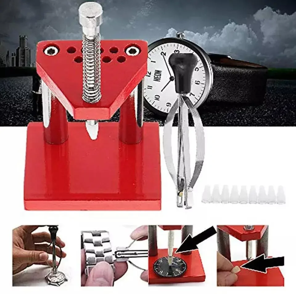 Watch Repair Watchmakers Fitting Presser Tool Kit Hand Remover Plunger Puller Remover Fitting For Watchmaker Tools